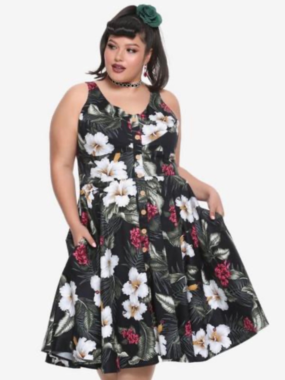 Hell Bunny Tahiti 50’s dress